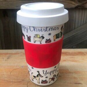Milly Green Design "Yappy Christmas" Travel Mug